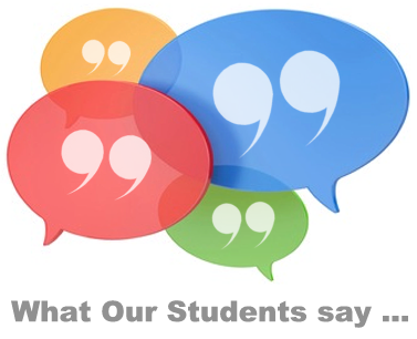 What our students say ...